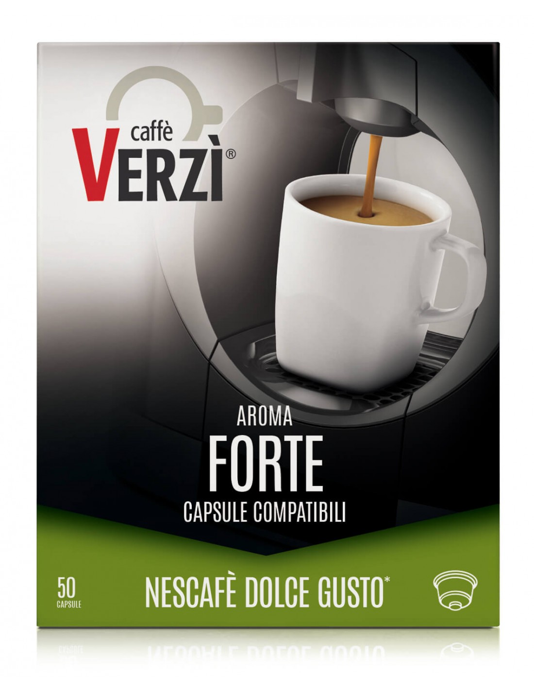 50 Capsule Compatibili Nescafè DolceGusto Caffè Verzì (MISCELA FORTE)