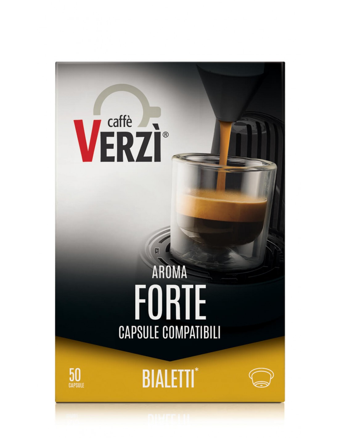50 Capsule Compatibili Bialetti Caffè Verzì (MISCELA FORTE)